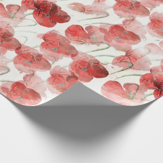 Papier Cadeau Poppies (Coin)