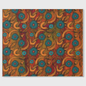 Papier Cadeau Poppy vintage (Plat)