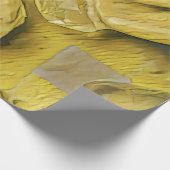 Papier Cadeau popsicle à cône de crème glacée jaune (Coin)