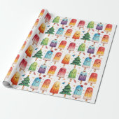 Papier Cadeau Popsicle de Noël (Déroulé)