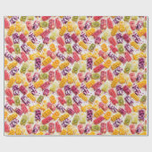Papier Cadeau Popsicles de fruits congelés Abstrait (Plat)