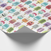 Papier Cadeau Popsicles souriants (Coin)