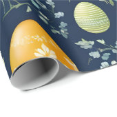 Papier Cadeau Populaire Bunny Happy Easter Collection (Coin rond)