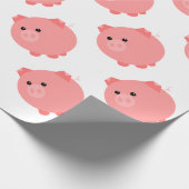 Papier Cadeau Porc potelé mignon (Coin)