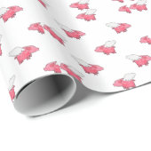 Papier Cadeau Porcs de vol (Coin rond)