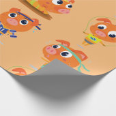 Papier Cadeau Porcs qui s'activent