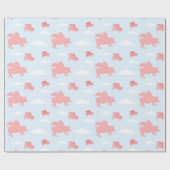 Papier Cadeau Porcs volants lunaires (Plat)