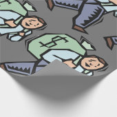 Papier Cadeau Portant Un Sac D'Argent