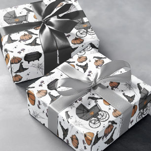 Papier Cadeau Porte-bébé gothique Halloween