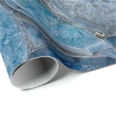 Papier Cadeau Porte bleue (Coin rond)