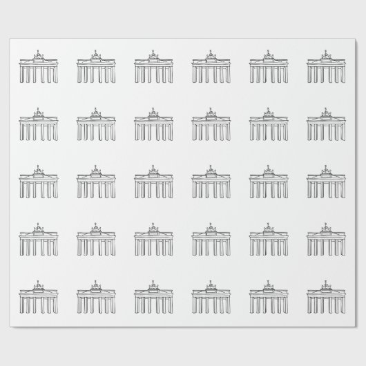 Papier Cadeau Porte de Brandebourg (Plat)