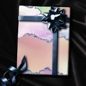 Papier Cadeau Porte de pêche | Pretty Soft Pastel Aquarelle Ombr