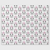 Papier Cadeau Porte-panda coutume Monogramme (Plat)
