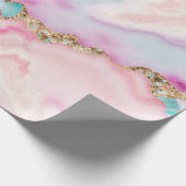 Papier Cadeau Porte rose clair Marbre Collection populaire (Coin)