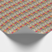 Papier Cadeau Portes de Noël (Coin)