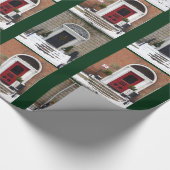 Papier Cadeau Portes géorgiennes d'hiver (Coin)