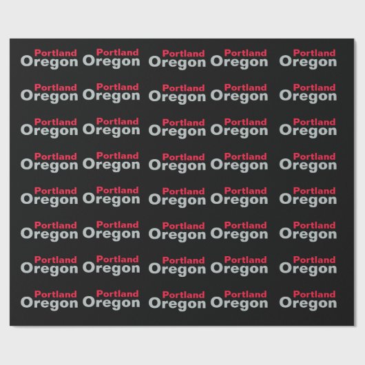 Papier Cadeau Portland, Oregon Wrapping Paper (Plat)