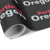 Papier Cadeau Portland, Oregon Wrapping Paper (Coin rond)