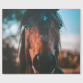 PAPIER CADEAU PORTRAIT CHEVAL (Plat)