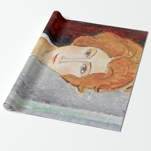 Papier Cadeau Portrait de femme, Modigliani (Déroulé)