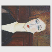Papier Cadeau Portrait de femme, Modigliani (Plat)