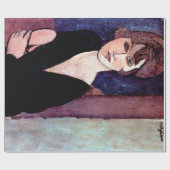 Papier Cadeau Portrait de femme, Modigliani (Plat)