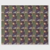 Papier Cadeau Portrait de Hans Holbein- de l'écriture d'Erasmus (Plat)