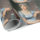 Papier Cadeau Portrait de Jane Austen (Coin rond)