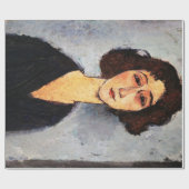 Papier Cadeau Portrait de Jeune Femme, Modigliani (Plat)