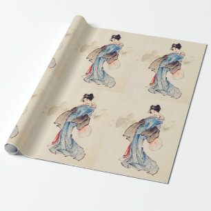 Papier Cadeau Portrait de la femme de Katsushika Hokusai