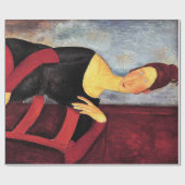 Papier Cadeau Portrait de la femme de l'artiste, Modigliani (Plat)