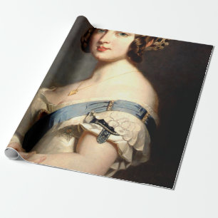 Papier Cadeau Portrait De La Reine Victoria