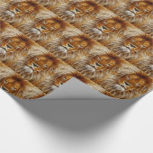 Papier Cadeau Portrait de Lion (Coin)