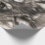 Papier Cadeau Portrait de loup (Coin)