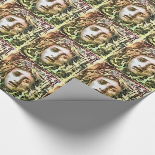 Papier Cadeau Portrait de Medusa d'un Gorgon (Coin)