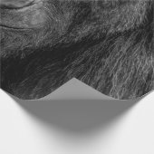 PAPIER CADEAU PORTRAIT DE MONKEY SUR BW (Coin)