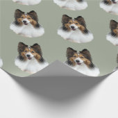 Papier Cadeau Portrait de Sheltie (Coin)