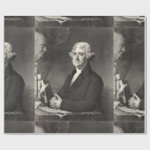 Papier Cadeau Portrait de Thomas Jefferson (Plat)