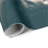 Papier Cadeau Portrait de vache Highland (Coin rond)