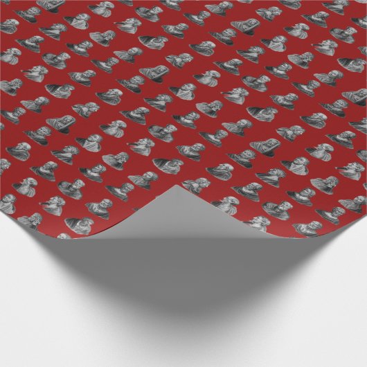 Papier Cadeau Portraits Motif des philosophes anciens (Coin)