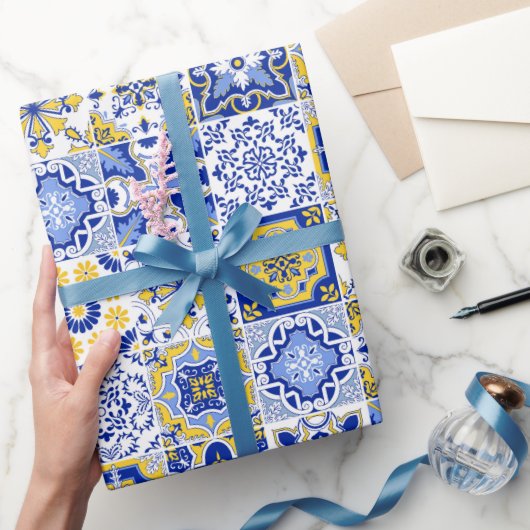 Papier Cadeau Portuguese Tiles Pattern (Cadeaux)