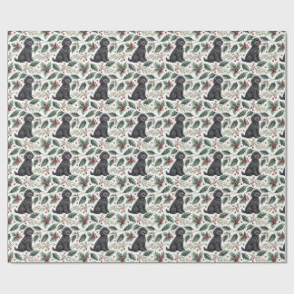 Papier Cadeau Portuguese Water Dog Christmas Wrapping Paper