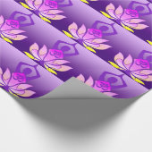 Papier Cadeau Pose de yoga de fleur de l'OM Lotus sur le (Coin)