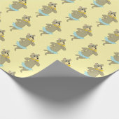 Papier Cadeau Pose Joueuse de Cindy Bear (Coin)