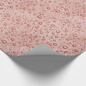 Papier Cadeau Poser des gouttelettes d'eau orange (Coin)