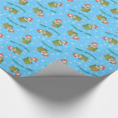 Papier Cadeau Poseur anglais heureux de Howlidays (Coin)