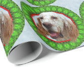 Papier Cadeau Poseur anglais Howliday heureux (Coin rond)