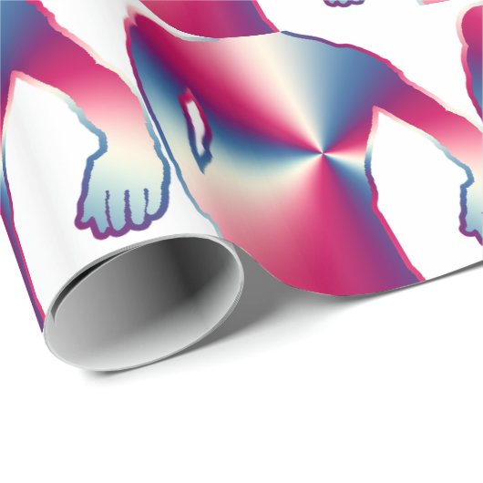 Papier Cadeau Posing (Coin rond)