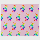 Papier Cadeau Position colorée du yoga (Plat)