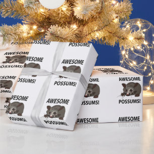 Papier Cadeau PosSommes Des Possum Drôle
